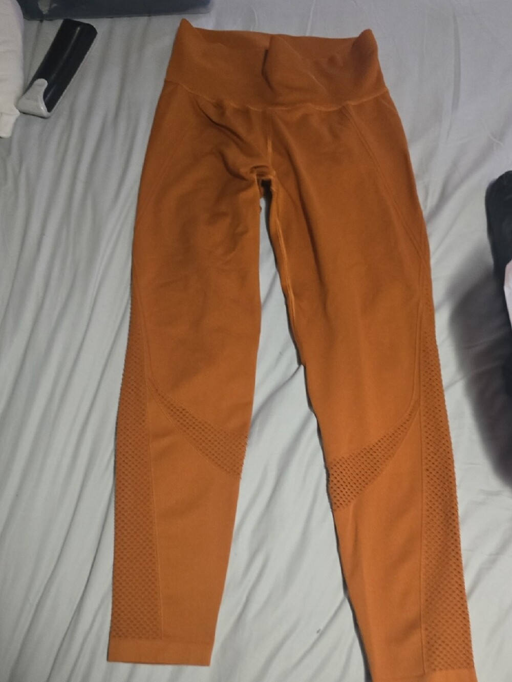 all in motion Orange High-Waist Mesh Leggings